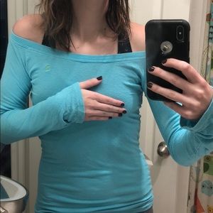 A&F long sleeve coop neck